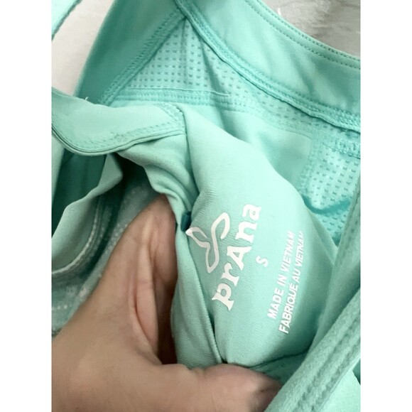 Prana Cantine Dress Blue Green  Synergy Size Small Built In Bra Outdoor Hike - Picture 9 of 9